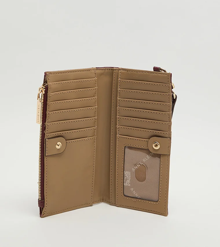 ANNE KLEIN  Anne Klein Textured Zippered Wallet for Women | Best Price UAE